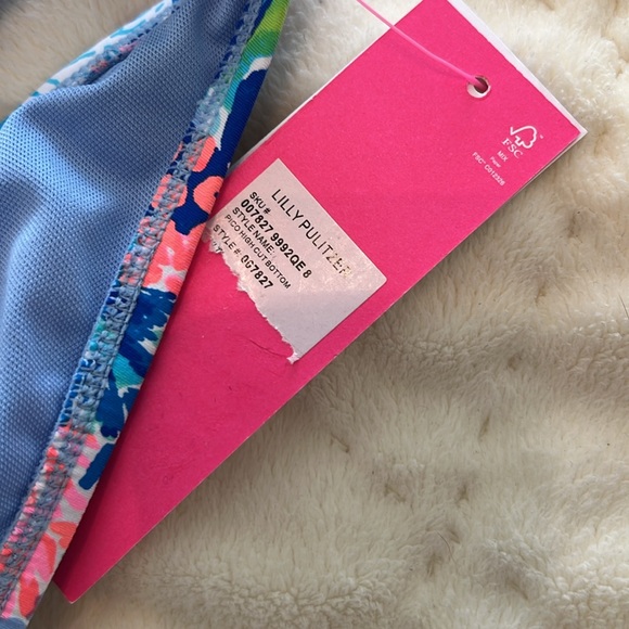 Lilly Pulitzer Rathia Bikini Top & Pico High Cut Bottom Swim in Hidden Treasure - Picture 10 of 11